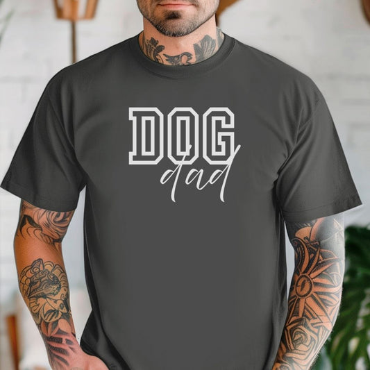 Dog Dad T-Shirt, Comfort Colors 1717, Crew Neckline
