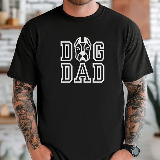 Great Dane Dog Dad T-Shirt, Comfort Colors 1717, Crewneck Neckline