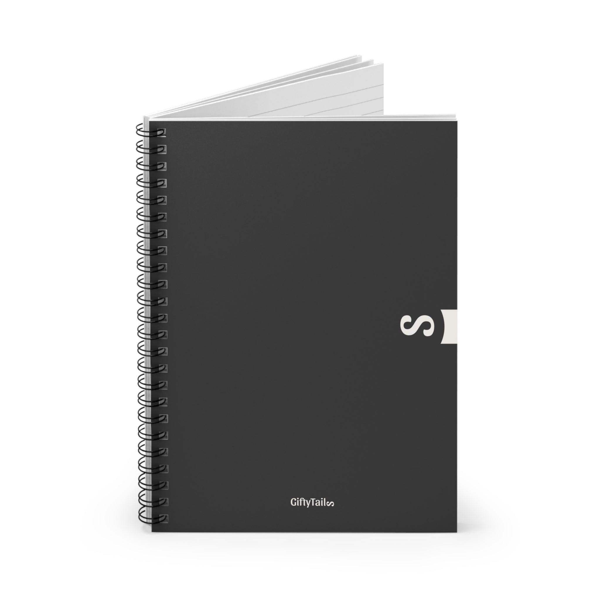 Spiral Notebook Journal 6x8, for Notes & Journaling, Solid Charcoal Grey