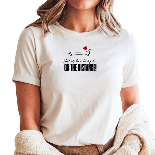 Dachshund Women's Softstyle Tee, Motivational Quote Design