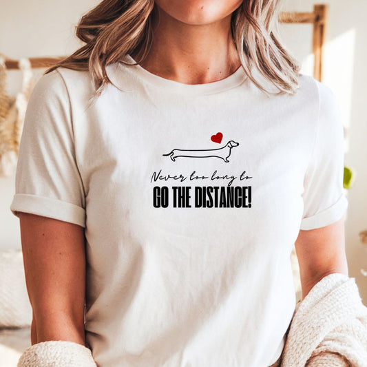Dachshund Women's Softstyle Tee, Motivational Quote Design