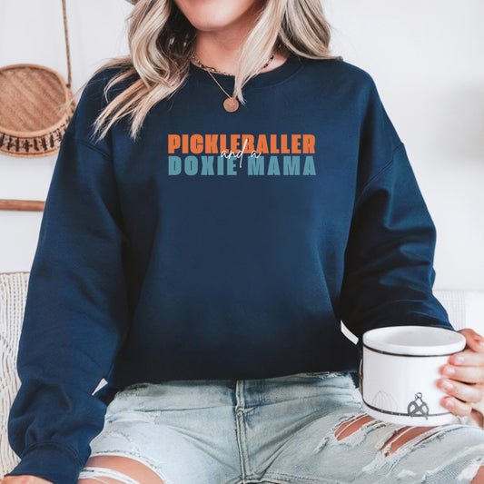 Pickleballer and Doxie Mama Sweatshirt