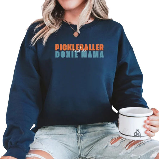 Pickleballer and Doxie Mama Sweatshirt